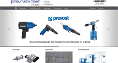 Desktop Screenshot of pneumatikteam.de