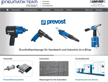 Tablet Screenshot of pneumatikteam.de